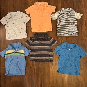 Toddler Boys Polo Shirt 6 Pack Bundle - 2T